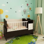 baby bed transformer photo decor