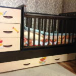 baby bed transformer photo design