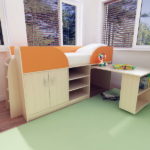 baby bed transformer photo design