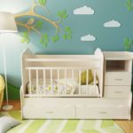 baby bed transformer photo design