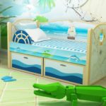 children's beds with bumpers from 2 years old photo decoration