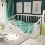 children's beds with bumpers from 2 years old photo design