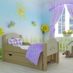 children's beds with bumpers from 2 years old photo species