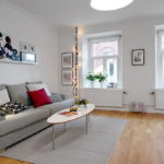 sofas in gray-brown tones interior photo