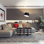 sofas in gray-brown tones photo decor