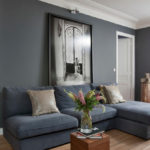 sofas in gray-brown tones photo design