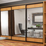 wardrobe design with large mirrors