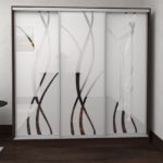 armoire design blanc avec des lignes