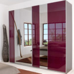 wardrobe design burgundy