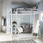 loft bed with sofa for living