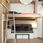 loft bed with sofa for two