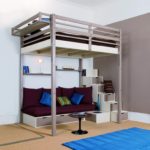 loft bed with sofa in the hall