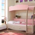 pink bed for girls