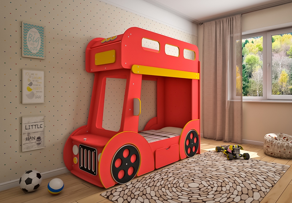 bunk cars for boys