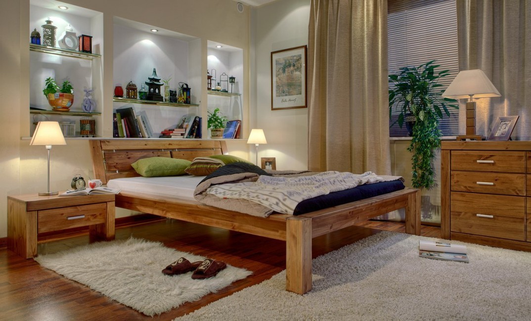 double bed from solid photo design