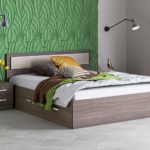 double bed with drawers decor