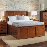 double bed with drawers decor photo