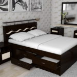 double bed with drawers photo options