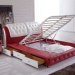 double bed with drawers lifting