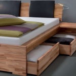 double bed with drawers