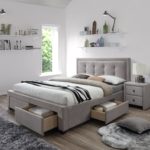 double bed with drawers photo design