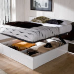 bed with drawers