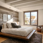 double beds made of solid wood