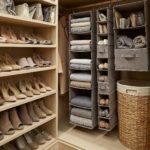 shoes in a separate dressing room