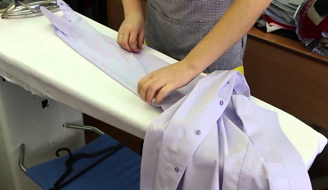 ironing shirt sleeves