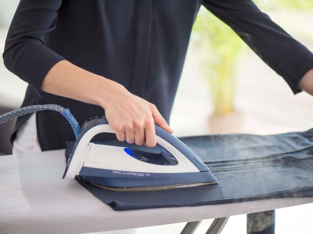 ironing a skirt