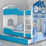 blue bed for girls