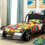 colored car bed for boy