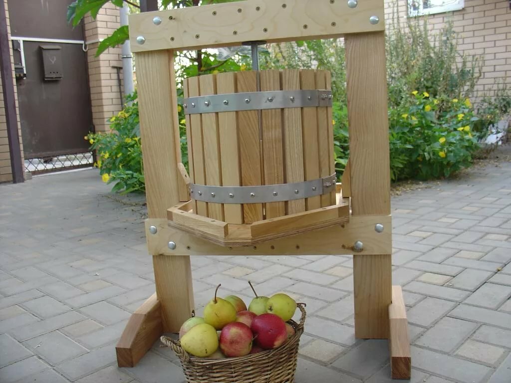 using a wood press