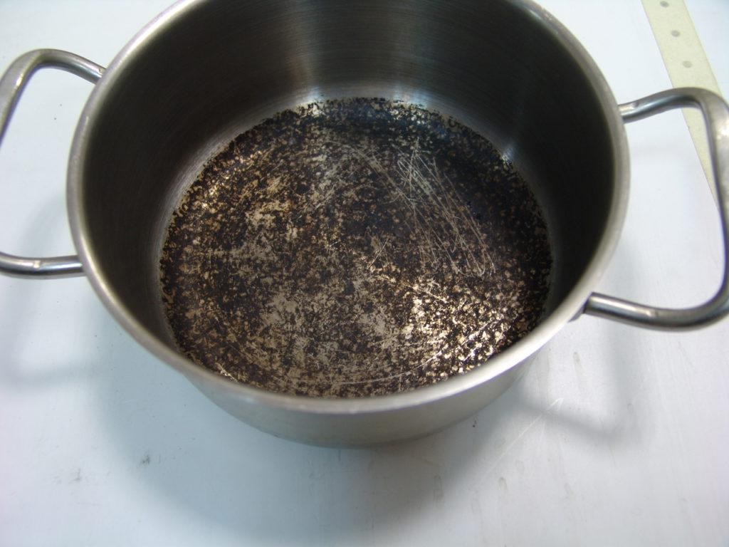 burnt pan