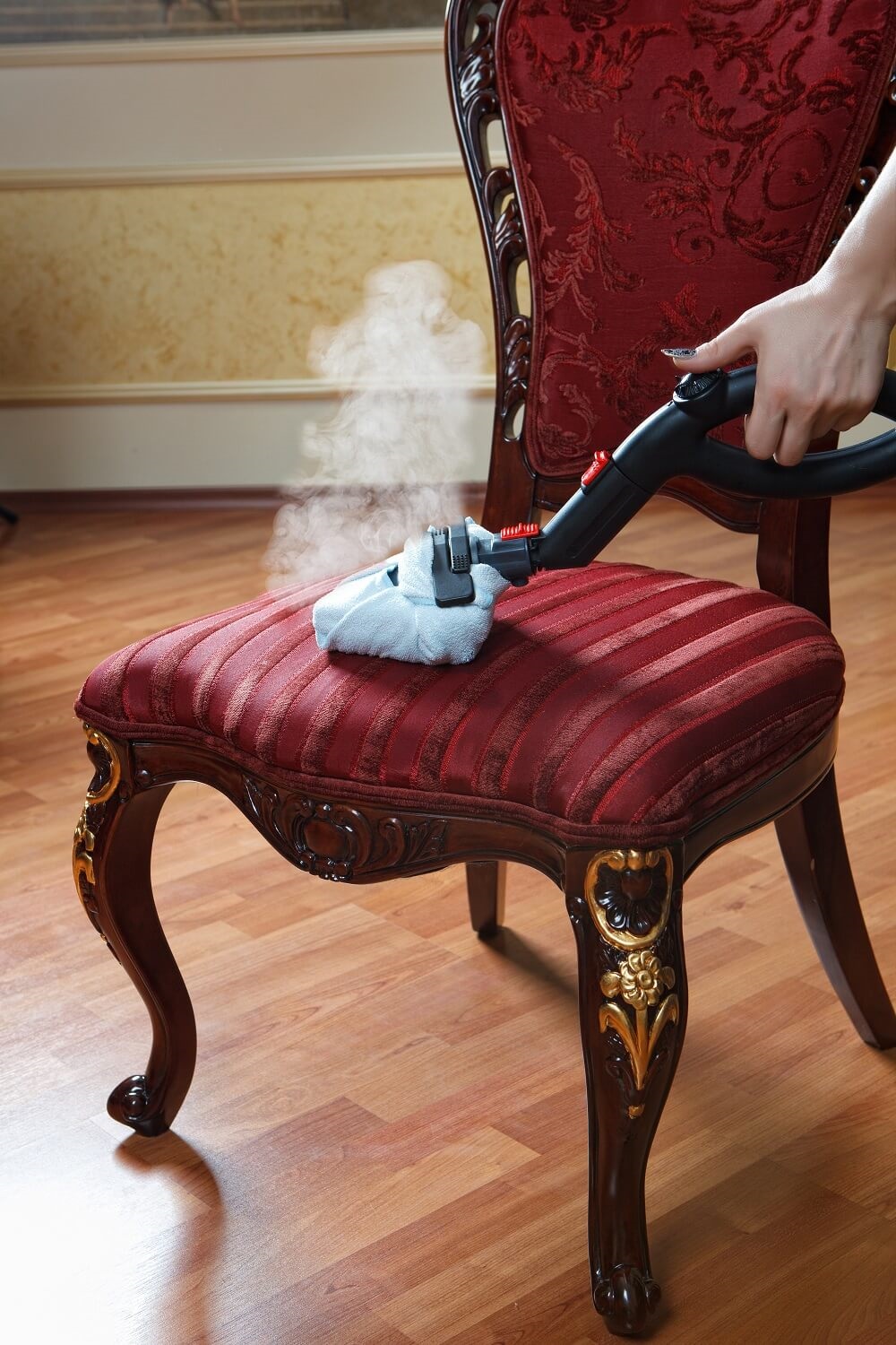 how to clean upholstered furniture with a steam cleaner