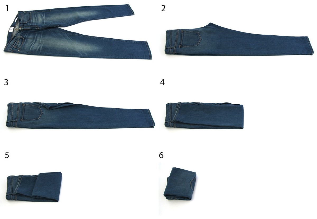 how to fold pants