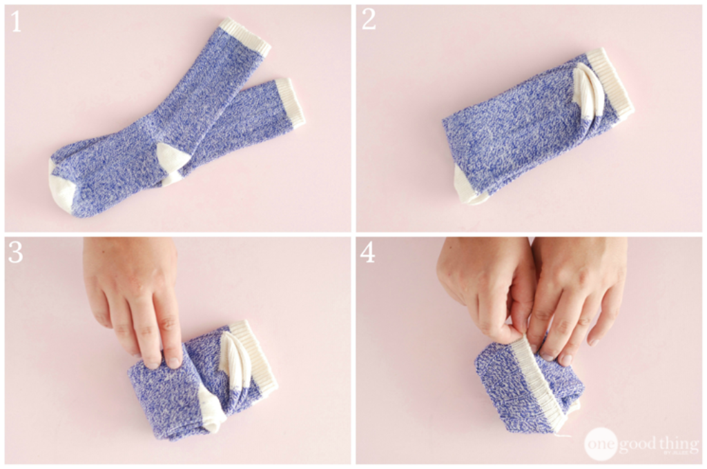 how to fold socks