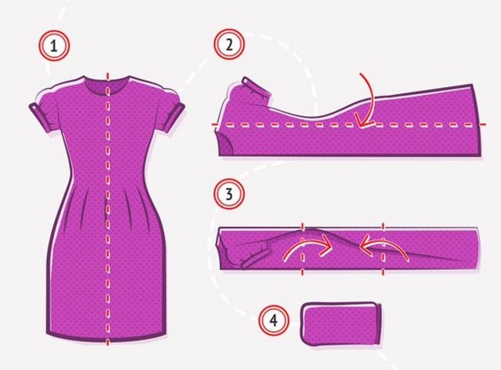 how to fold the dress