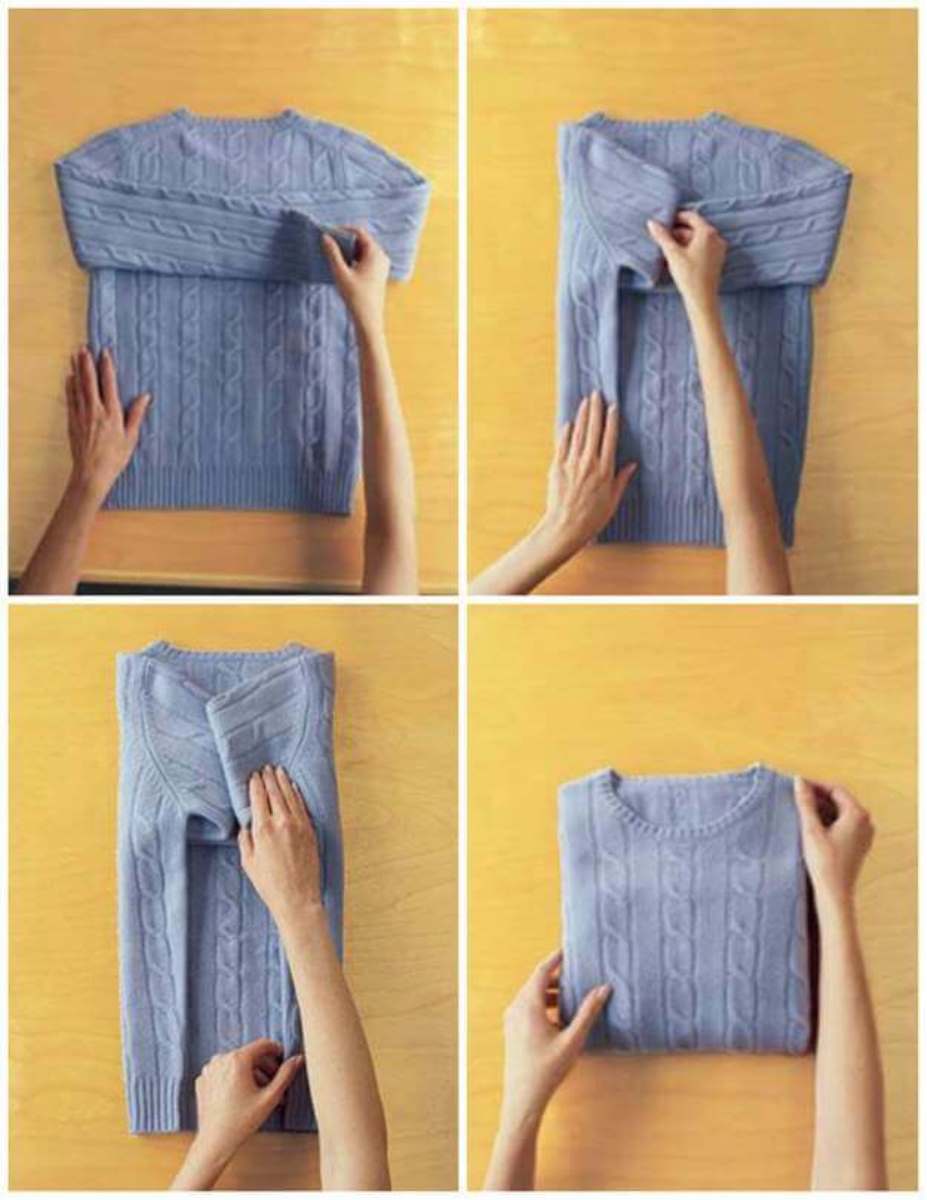 how to fold a sweater