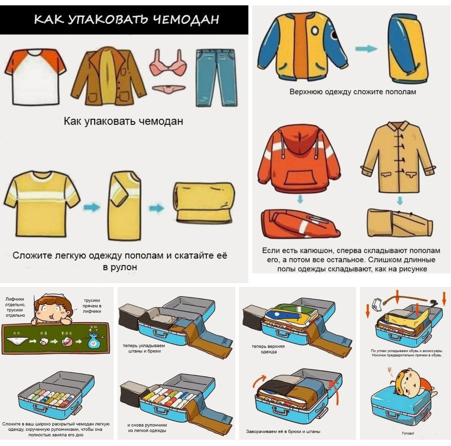 how to pack a suitcase