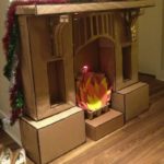 cardboard fireplace decor ideas