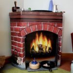 fireplace made of cardboard design options