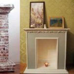 fireplace made of cardboard design ideas