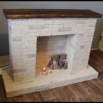 cardboard fireplace decor ideas