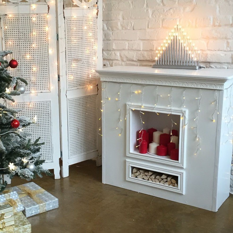 fireplace from boxes photo ideas