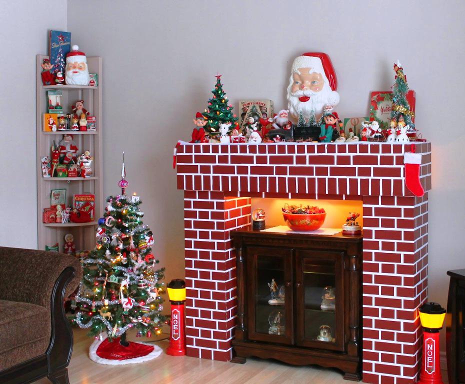 fireplace from boxes