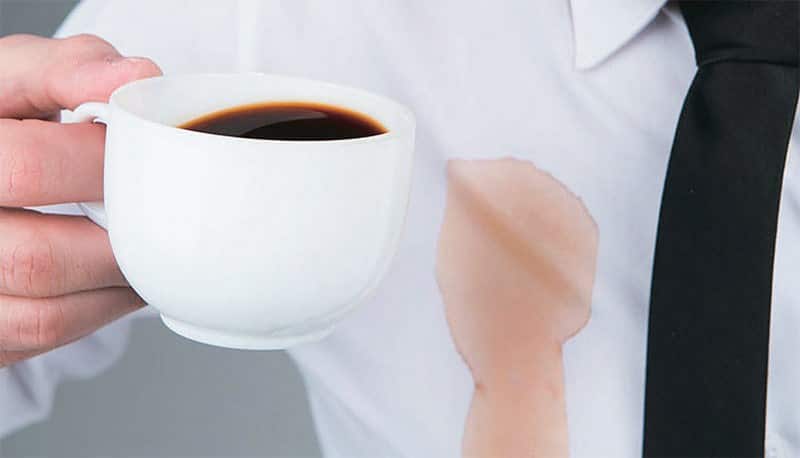 coffee on the shirt