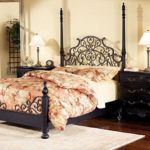 wrought iron bed decor photo