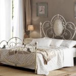 wrought iron bed photo decor