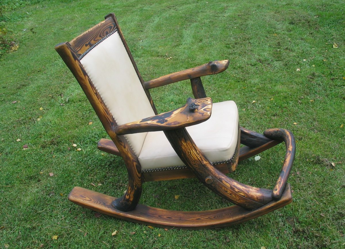 rocking chair made of wood